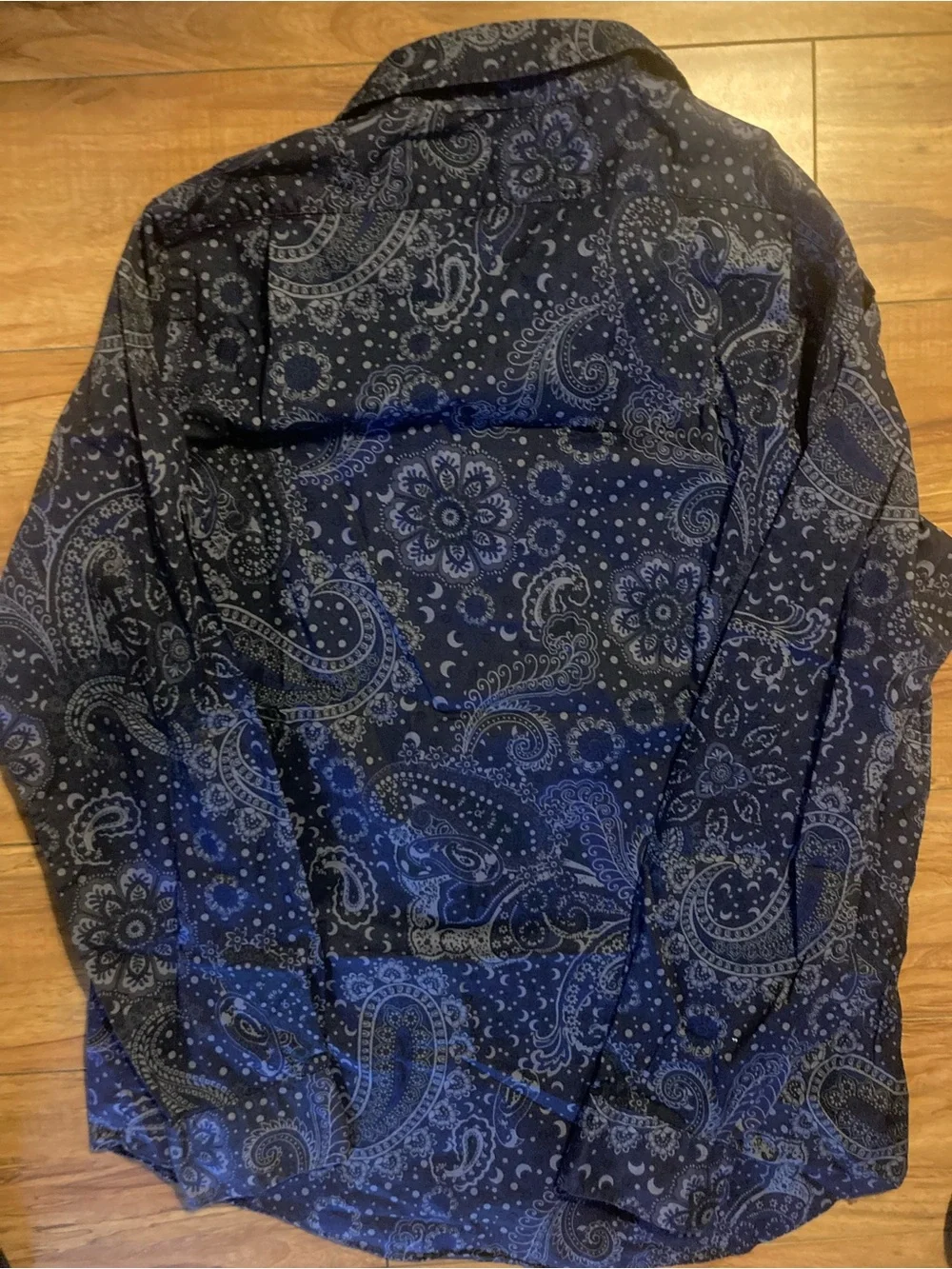 Polo Ralph Lauren Classic Fit Mens Large Navy Paisley Bandana Print Button Shirt